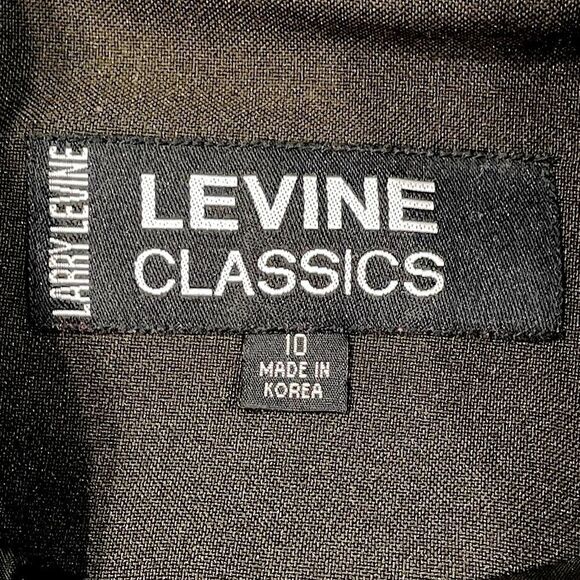 Larry Levine Classics Pant Suit Set With Long Blazer and Pleat Pants Size 10 - Picture 10 of 12